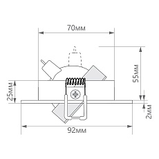Встраиваемый светодиодный светильник Feron DL2811 32645 1