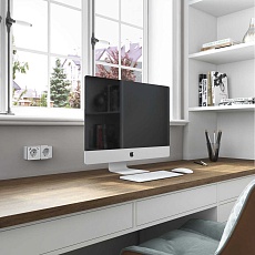 Розетка с заземлением, шторками и USB тип A+C Werkel Gallant белый W5071701 4690389179594 1