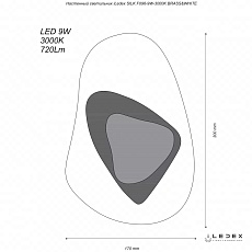 Настенный светодиодный светильник iLedex Silk F097-9W-3000K BK-WH 1