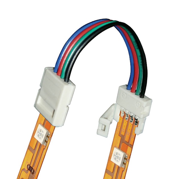 Коннектор для светодиодных лент Uniel UCX-SS4/B20-RGB White 020 06613 фото 