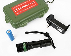 Ручной светодиодный фонарь Ultraflash Accu Profi аккумуляторный 130х36 250 лм E142  12187 4