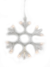 Подвесной светодиодный светильник «Снежинка» Uniel ULD-H1819-012/STA/3AAA Warm White IP20 Snowflake UL-00007251 4