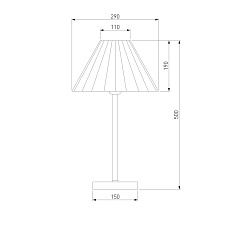 Настольная лампа Eurosvet Peony 01132/1 хром/графит 1
