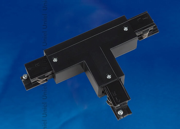 Соединитель для шинопроводов Т-образный, левый, внутренний Uniel UBX-A34 Black 09760 фото 2
