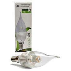 Лампа светодиодная Наносвет E14 5W 4000K прозрачная LC-CDTCL-5/E14/840 L156