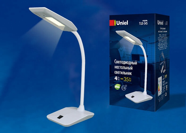 Настольная лампа Uniel TLD-545 Grey-White/LED/350Lm/3500K UL-00002232 фото 2