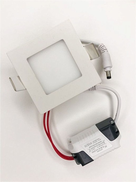 Встраиваемый светодиодный светильник Elvan VLS-102SQ-3W-WH-Wh фото 8