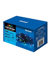 Светодиодная гирлянда Uniel 220V разноцветный ULD-S2000-200/DGA Multi IP20 UL-00007307 2