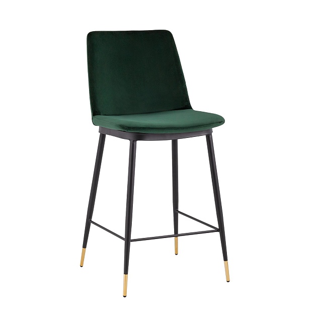 Полубарный стул Stool Group Мелисса велюр зеленый FDC9055C GREEN FUT-73 фото 