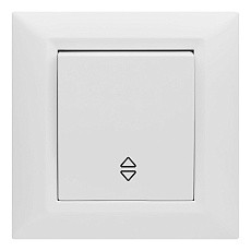 Выключатель одноклавишный проходной промежуточный Vesta-Electric Roma белый FVK010106BEL