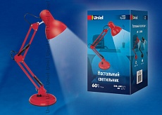 Настольная лампа Uniel TLI-221 Red E27 UL-00002121 1