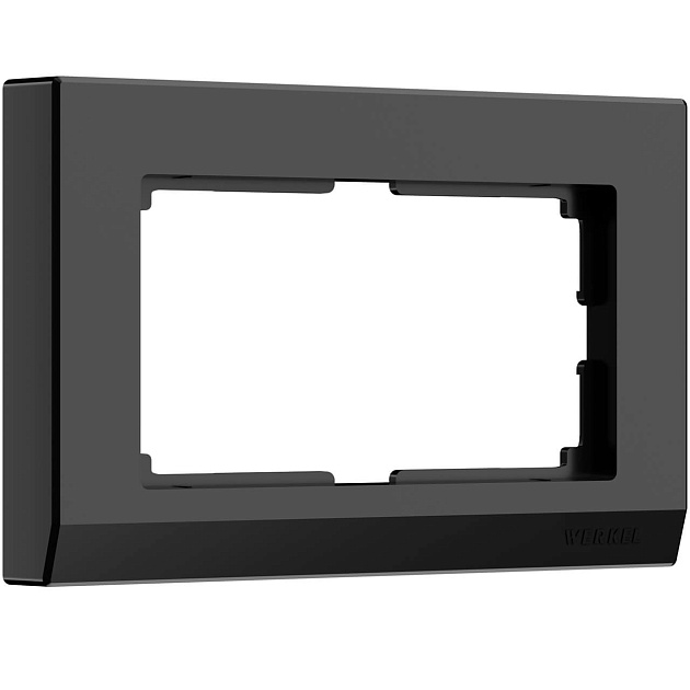 Рамка Werkel Stark для двойной розетки черный W0081808 4690389162107 фото 