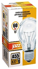 Лампа накаливания Jazzway E27 60W 2700K прозрачная 3320461 1