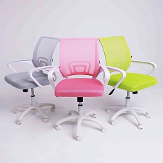 Детское кресло AksHome Ricci белый + розовый 91964 2