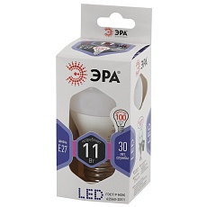 Лампа светодиодная ЭРА E27 11W 6000K матовая LED P45-11W-860-E27 Б0032991 1
