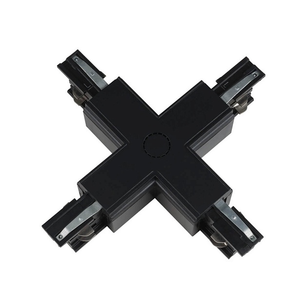 Соединитель для шинопроводов Х-образный Uniel UBX-A41 Black 09748 фото 