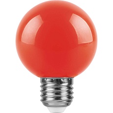 Лампа светодиодная Feron E27 3W красная LB-371 25905
