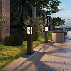 Уличный светильник Elektrostandard 1406 Techno черный a043416 2