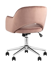 Офисное кресло Stool Group Кларк велюр розовый CLARKSON PINK CHROME 5