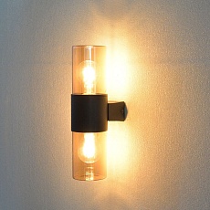 Уличный настенный светильник Arte Lamp Seginus A6515AL-2BK 2
