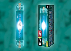 Лампа металлогалогеновая Uniel R7s 150W прозрачная MH-DE-150/BLUE/R7s 04850 1
