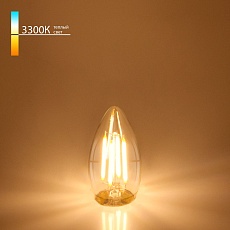 Лампа светодиодная филаментная Elektrostandard E27 7W 3300K прозрачная a048670 1