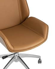 Кресло руководителя TopChairs Crown коричневое B1707 270-09 1