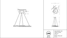 Подвесной светодиодный светильник Maytoni Line MOD016PL-L75B 2