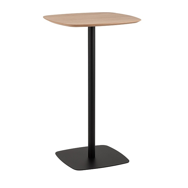 Барный стол Stool Group Form 60*60 светлое дерево/черный УТ000036017 фото 