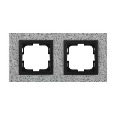 Рамка 2-постовая Mono Electric Style Granit белый гранит 107-600000-161