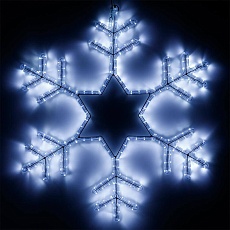 Светодиодная фигура Ardecoled Снежинка ARD-Snowflake-M3-920X920-432Led White 025307
