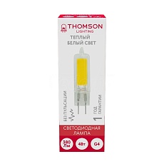Лампа светодиодная Thomson G4 4W 3000K прозрачная TH-B4218 2