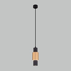 Подвесной светодиодный светильник Eurosvet Bento 50204/1 черный/матовое золото 2
