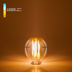Лампа светодиодная филаментная Elektrostandard E14 6W 3300K матовая a049060 1