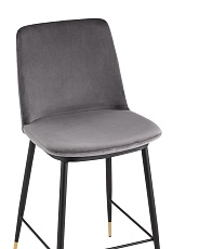 Полубарный стул Stool Group Мелисса велюр темно-серый FDC9055C DARK GREY FUT-81 1