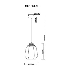 Подвесной светильник MyFar Hill MR1361-1P 1