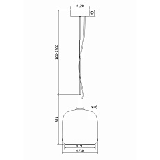 Подвесной светодиодный светильник Maytoni Madmen MOD128PL-L6AM 1