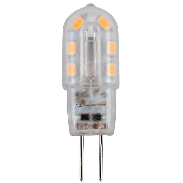 Лампа светодиодная Наносвет G4 1,5W 3000K прозрачная LH-JC-1.5/G4/830 L224 фото 