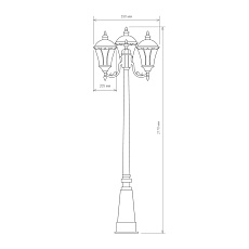 Садово-парковый светильник Elektrostandard Capella a025017 2