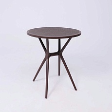 Садовый стол AksHome Palermo 65*71, пластик, коричневый 94019 1