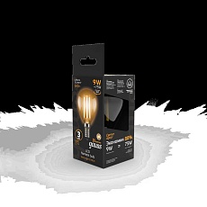 Лампа светодиодная филаментная Gauss E14 9W 2700К прозрачная 105801109 2