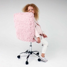 Детское кресло AksHome Fluffy нежно-розовый, искусственный мех 86385 3