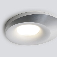 Встраиваемый светильник Elektrostandard 124 MR16 белый/серебро a053357 2