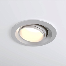 Встраиваемый светодиодный светильник Elektrostandard 9919 LED 10W 4200K серебро a052461 1