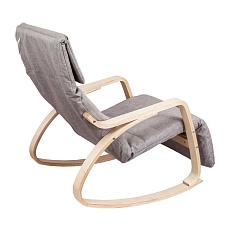 Кресло-качалка AksHome Smart серый ткань 66506 4