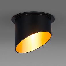 Встраиваемый светильник Elektrostandard 7005 MR16 BK/GD черный/золото a040980 1
