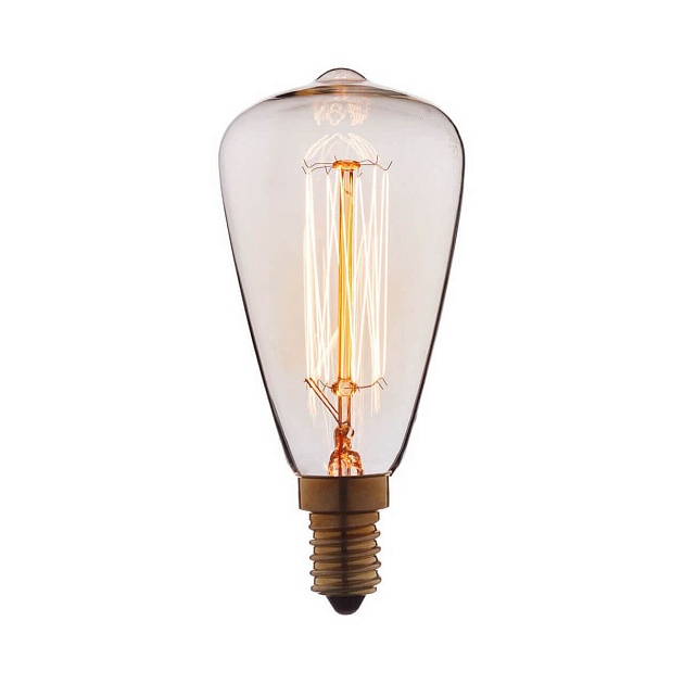 Лампа накаливания E14 40W прозрачная 4840-F фото 