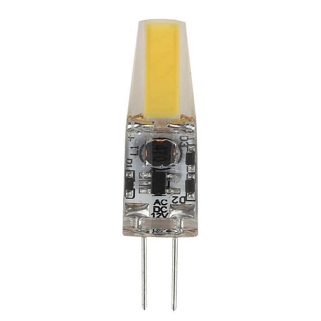 Лампа светодиодная ЭРА G4 1,5W 4000K прозрачная LED JC-1,5W-12V-COB-840-G4 Б0033198 фото 