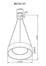 Подвесной светодиодный светильник MyFar Shannon MR2192-1PL 1