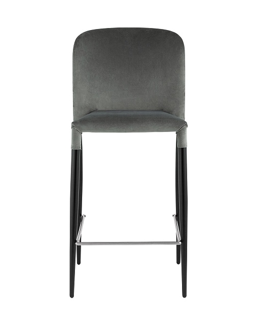 Полубарный стул Stool Group Лори велюр серый vd-lori-plb-b26 фото 3